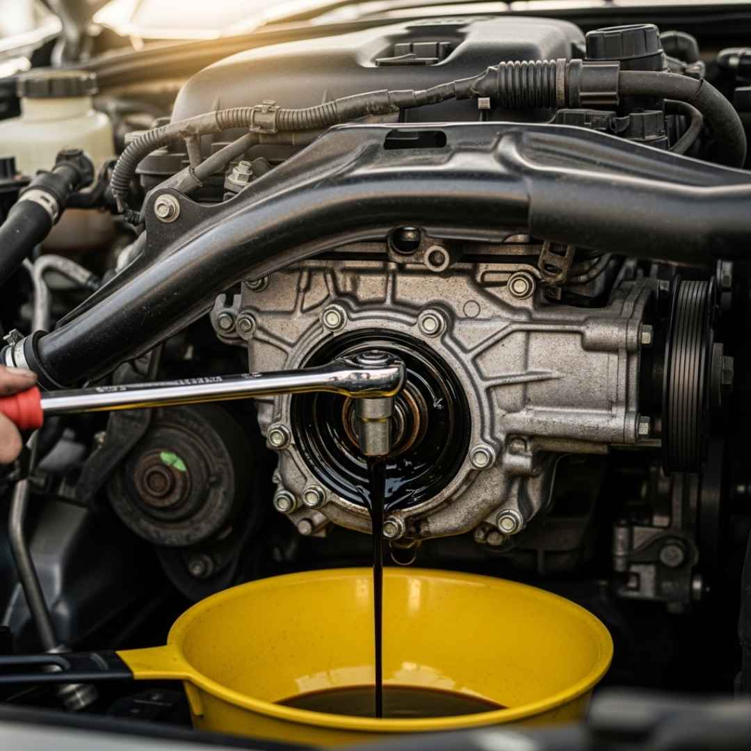 Car Engine Oil Change