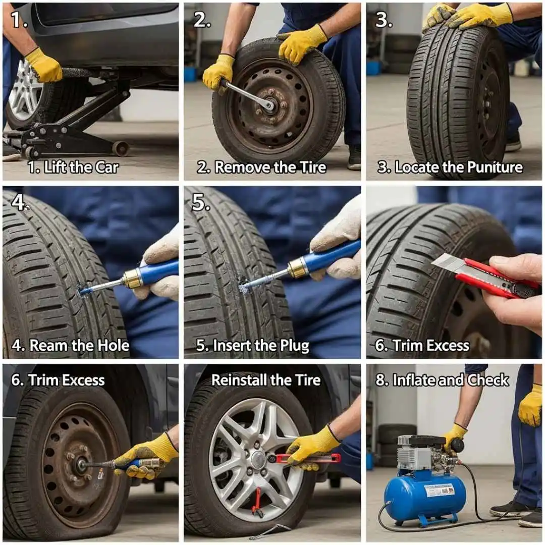 How to Repair a Car Tire Fast